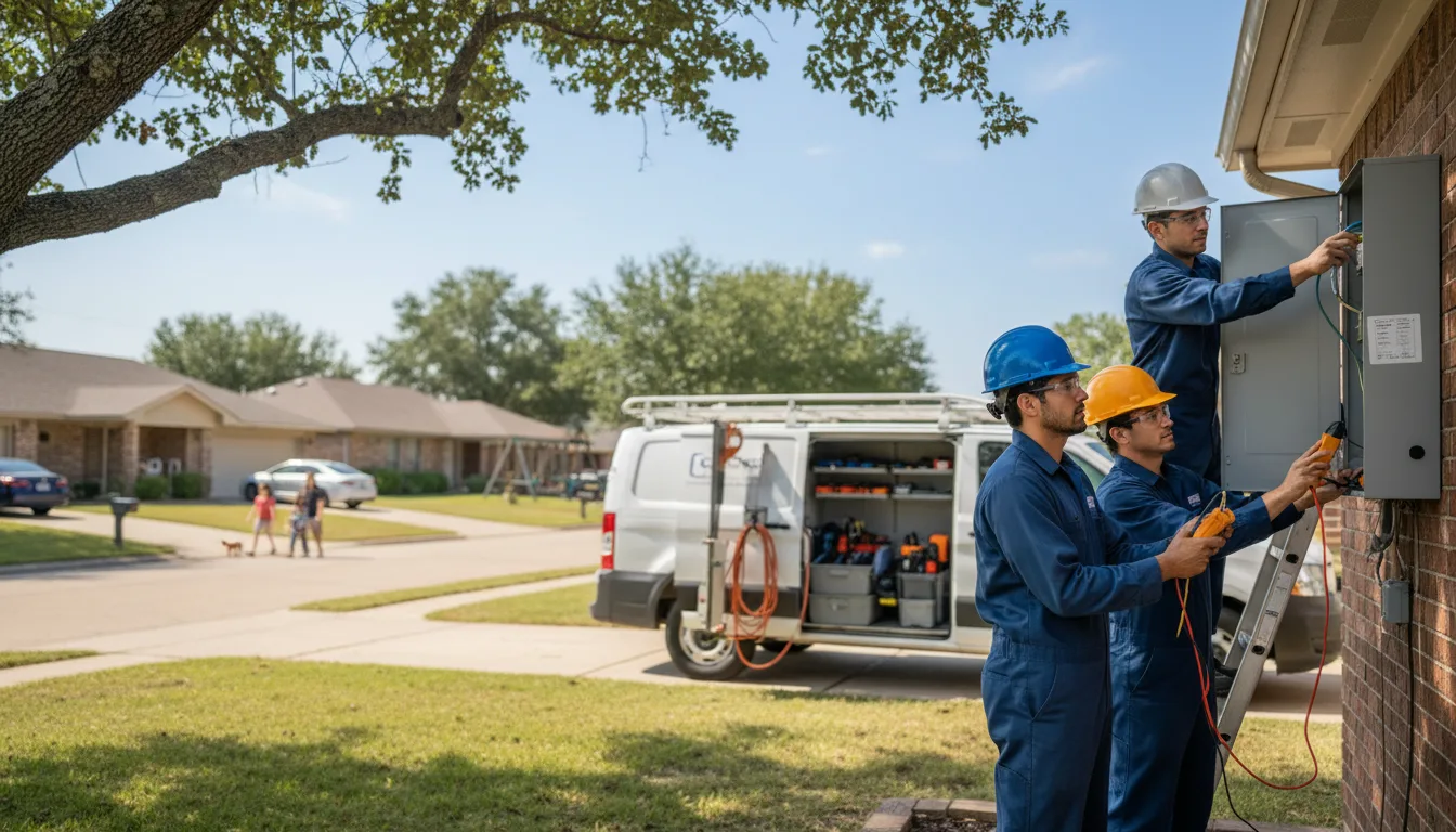 Certified electrician providing emergency electrical services in Penitas, TX